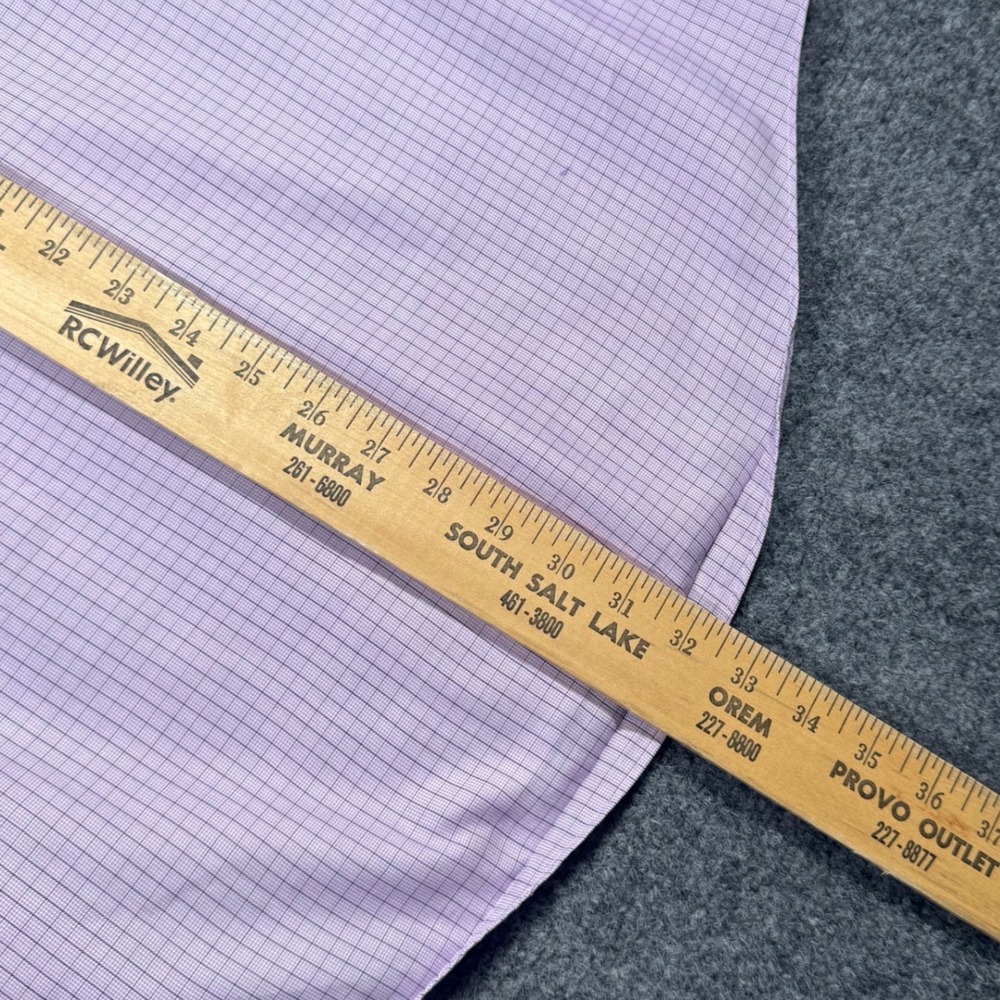 Brooks Brothers Makers Regular Fit Dress Shirt Mens 15.5 34 Purple Check USA - Picture 6 of 9